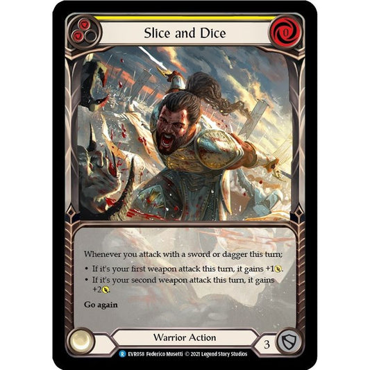 Image for Slice and Dice (Yellow) (Extended Art) (EVR058) (EVR) - Flesh and Blood TCG