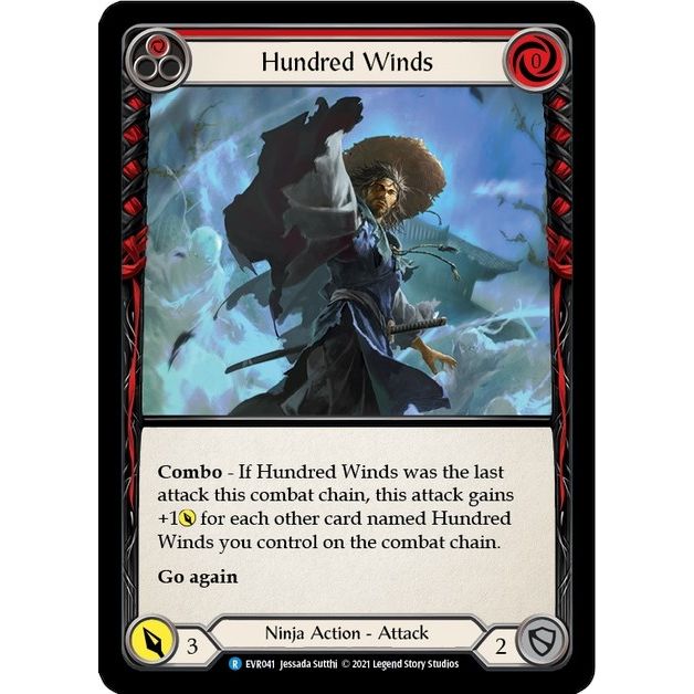 Image for Hundred Winds (Red) (EVR041) (EVR) - Flesh and Blood TCG