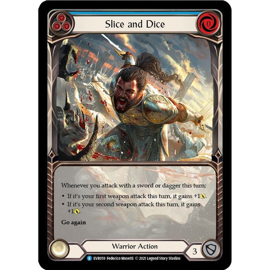 Image for Slice and Dice (Blue) (Extended Art) (EVR059) (EVR) - Flesh and Blood TCG
