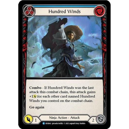 Image for Hundred Winds (Blue) (EVR043) (EVR) - Flesh and Blood TCG