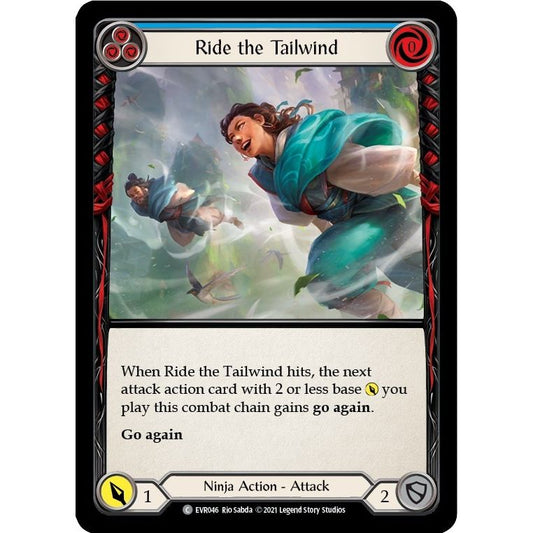 Image for Ride the Tailwind (Blue) (EVR046) (EVR) - Flesh and Blood TCG