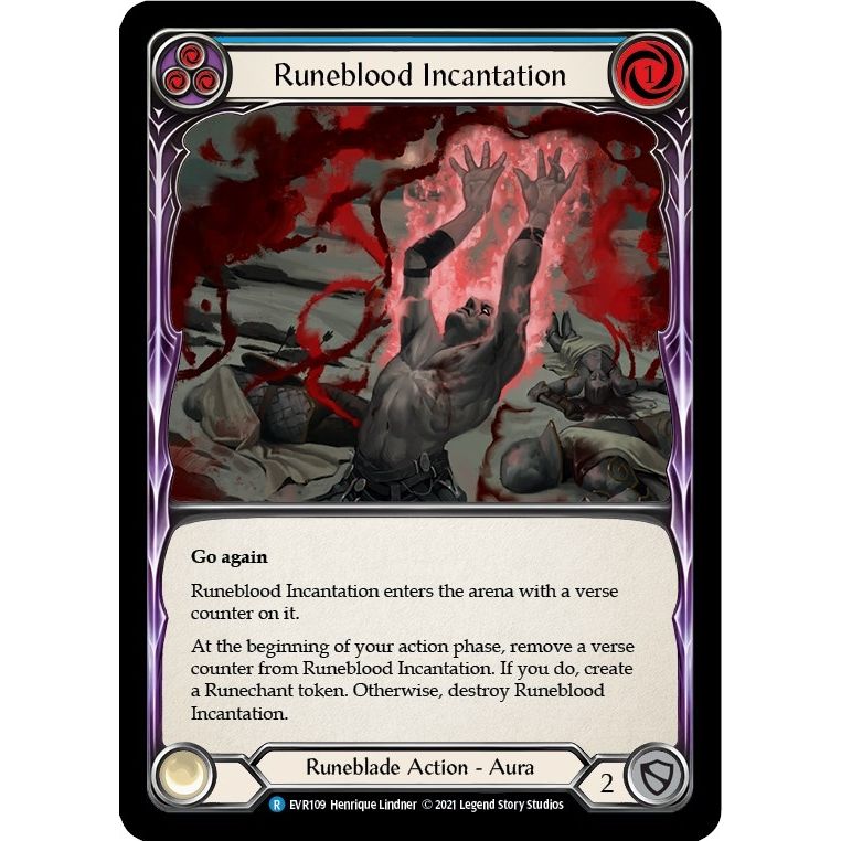 Image for Runeblood Incantation (Blue) (EVR109) (EVR) - Flesh and Blood TCG