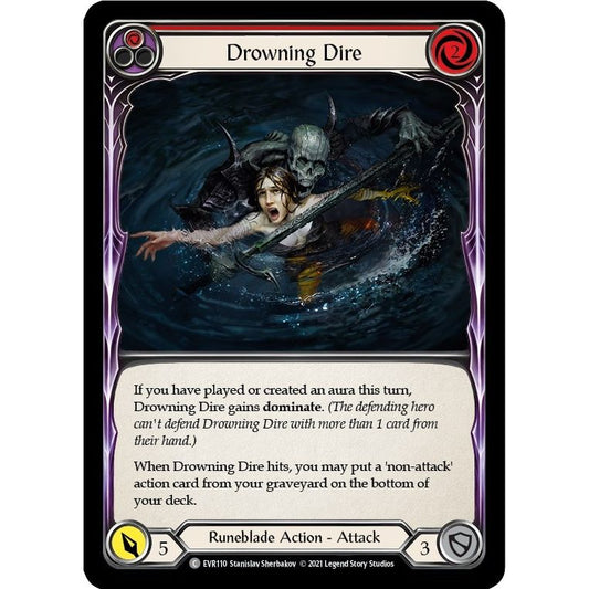 Image for Drowning Dire (Red) (EVR110) (EVR) - Flesh and Blood TCG