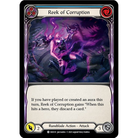 Image for Reek of Corruption (Blue) (EVR115) (EVR) - Flesh and Blood TCG