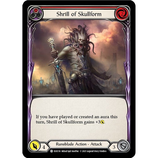 Image for Shrill of Skullform (Red) (EVR116) (EVR) - Flesh and Blood TCG