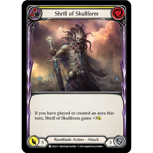 Image for Shrill of Skullform (Yellow) (EVR117) (EVR) - Flesh and Blood TCG