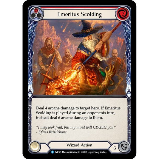 Image for Emeritus Scolding (Red) (EVR125) (EVR) - Flesh and Blood TCG