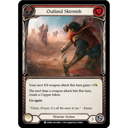 Image for Outland Skirmish (Red) (EVR066) (EVR) - Flesh and Blood TCG