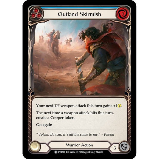 Image for Outland Skirmish (Blue) (EVR068) (EVR) - Flesh and Blood TCG