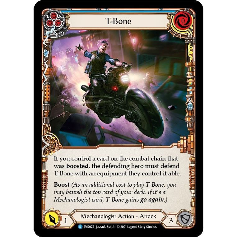 Image for T-Bone (Blue) (EVR075) (EVR) - Flesh and Blood TCG