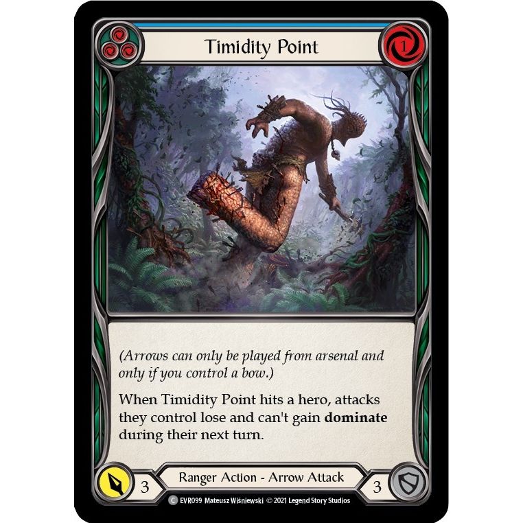 Image for Timidity Point (Blue) (EVR099) (EVR) - Flesh and Blood TCG