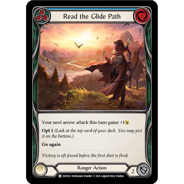 Image for Read the Glide Path (Blue) (EVR102) (EVR) - Flesh and Blood TCG