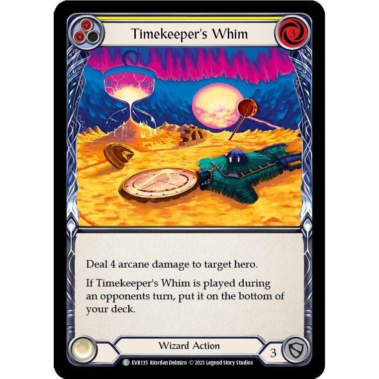 Image for Timekeeper's Whim (Yellow) (EVR135) (EVR) - Flesh and Blood TCG