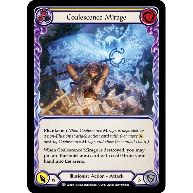 Image for Coalescence Mirage (Yellow) (EVR145) (EVR) - Flesh and Blood TCG