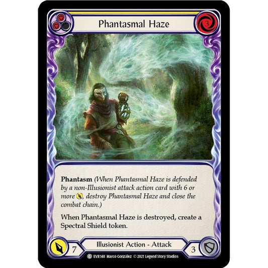 Image for Phantasmal Haze (Yellow) (EVR148) (EVR) - Flesh and Blood TCG