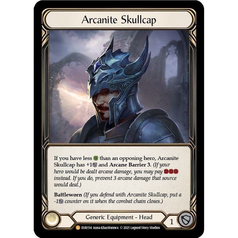 Image for Arcanite Skullcap (EVR154) (EVR) - Flesh and Blood TCG