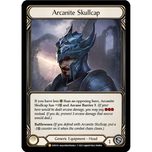 Image for Arcanite Skullcap (EVR154) (EVR) - Flesh and Blood TCG