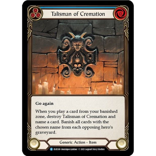 Image for Talisman of Cremation (EVR189) (EVR) - Flesh and Blood TCG