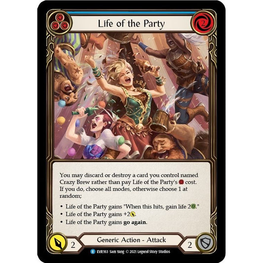 Image for Life of the Party (Blue) (EVR163) (EVR) - Flesh and Blood TCG