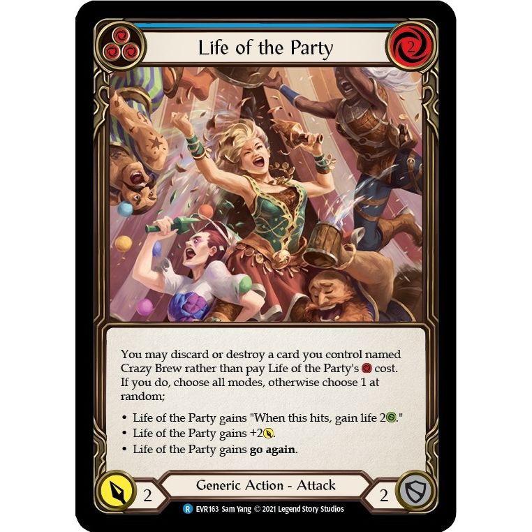 Image for Life of the Party (Blue) (EVR163) (EVR) - Flesh and Blood TCG