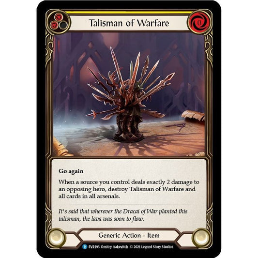 Image for Talisman of Warfare (EVR193) (EVR) - Flesh and Blood TCG