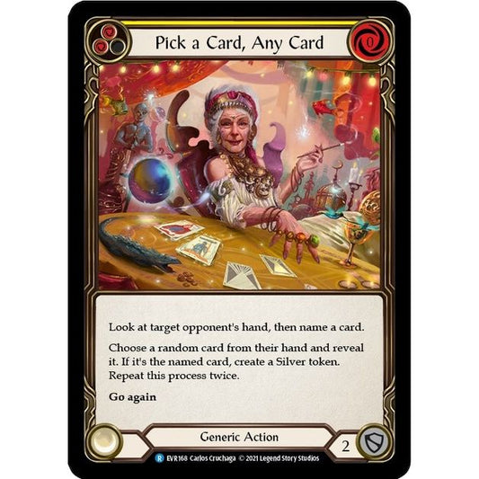 Image for Pick a Card, Any Card (Yellow) (EVR168) (EVR) - Flesh and Blood TCG