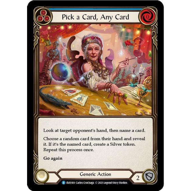 Image for Pick a Card, Any Card (Blue) (EVR169) (EVR) - Flesh and Blood TCG