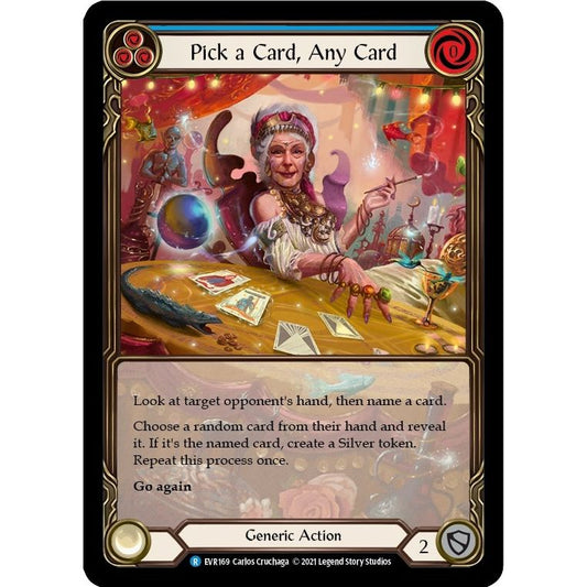 Image for Pick a Card, Any Card (Blue) (Extended Art) (EVR169) (EVR) - Flesh and Blood TCG
