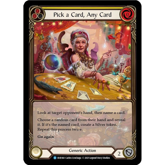 Image for Pick a Card, Any Card (Yellow) (Extended Art) (EVR168) (EVR) - Flesh and Blood TCG