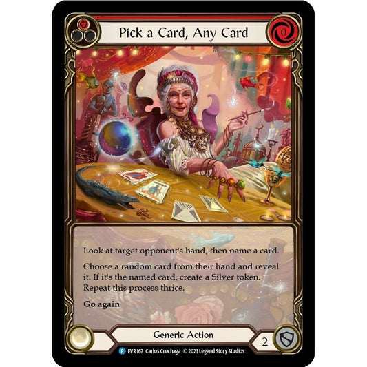 Image for Pick a Card, Any Card (Red) (Extended Art) (EVR167) (EVR) - Flesh and Blood TCG
