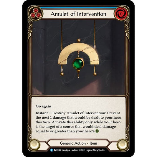 Image for Amulet of Intervention (EVR180) (EVR) - Flesh and Blood TCG