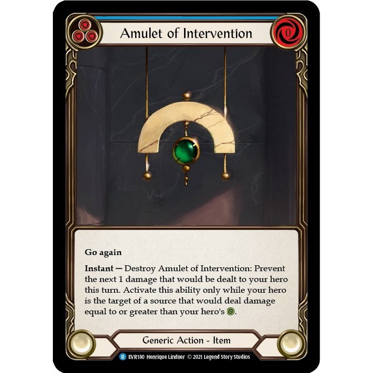 Image for Amulet of Intervention (EVR180) (EVR) - Flesh and Blood TCG