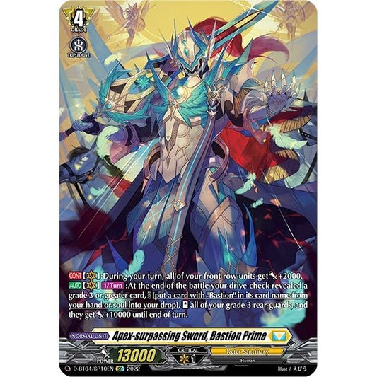 Image for Apex-surpassing Sword, Bastion Prime (SP) (D-BT04/SP10EN) (D-BT04) - Cardfight Vanguard