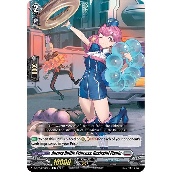 Image for Aurora Battle Princess, Restraint Pianie (D-BT04/089EN) (D-BT04) - Cardfight Vanguard