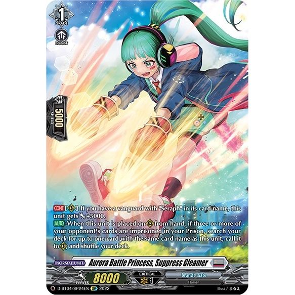 Image for Aurora Battle Princess, Suppress Gleamer (SP) (D-BT04/SP24EN) (D-BT04) - Cardfight Vanguard