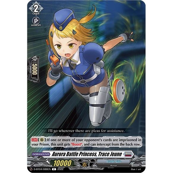 Image for Aurora Battle Princess, Trace Jeune (D-BT04/088EN) (D-BT04) - Cardfight Vanguard