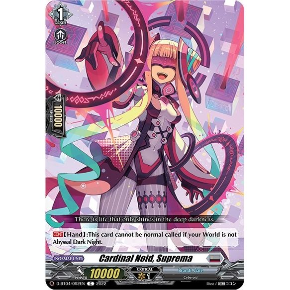Image for Cardinal Noid, Suprema (D-BT04/092EN) (D-BT04) - Cardfight Vanguard
