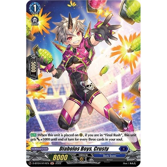 Image for Diabolos Boys, Crusty (Holo) (D-BT04/H14EN) (D-BT04) - Cardfight Vanguard