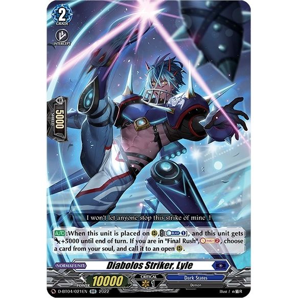 Image for Diabolos Striker, Lyle (D-BT04/021EN) (D-BT04) - Cardfight Vanguard