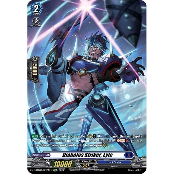 Image for Diabolos Striker, Lyle (SP) (D-BT04/SP21EN) (D-BT04) - Cardfight Vanguard