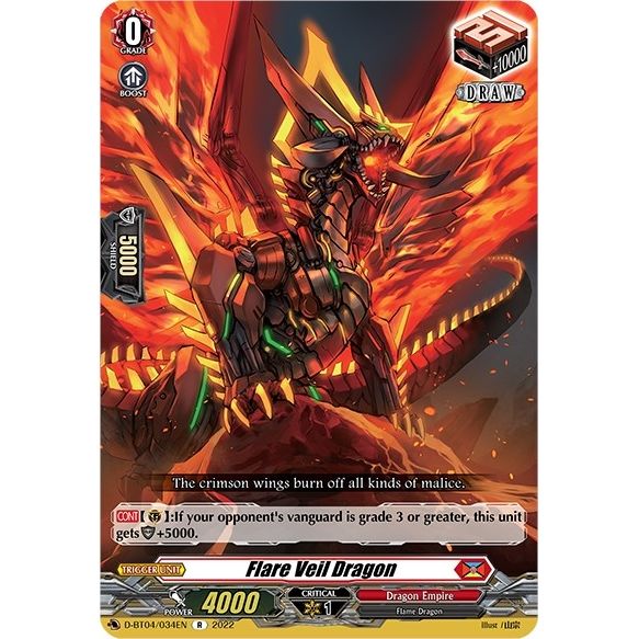 Image for Flare Veil Dragon (D-BT04/034EN) (D-BT04) - Cardfight Vanguard