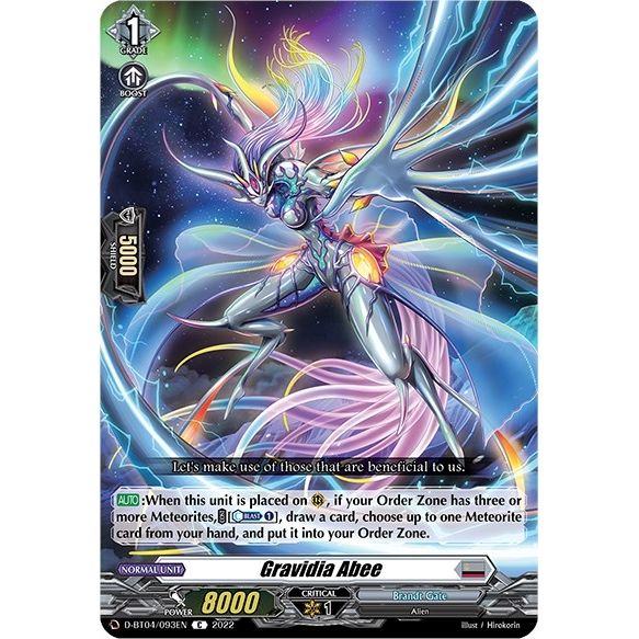 Image for Gravidia Abee (D-BT04/093EN) (D-BT04) - Cardfight Vanguard