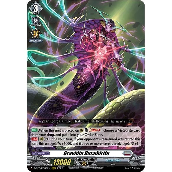 Image for Gravidia Bacubirito (D-BT04/009EN) (D-BT04) - Cardfight Vanguard