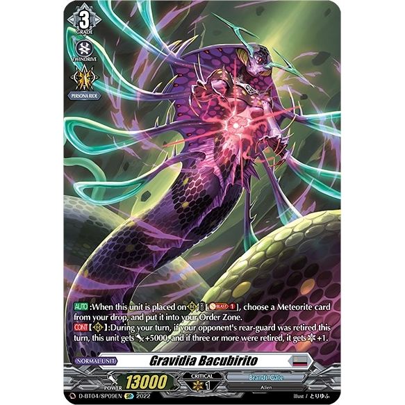 Image for Gravidia Bacubirito (SP) (D-BT04/SP09EN) (D-BT04) - Cardfight Vanguard
