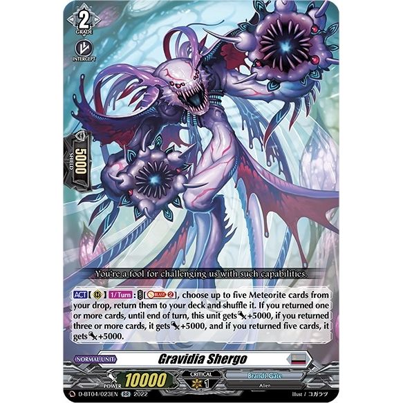 Image for Gravidia Shergo (D-BT04/023EN) (D-BT04) - Cardfight Vanguard