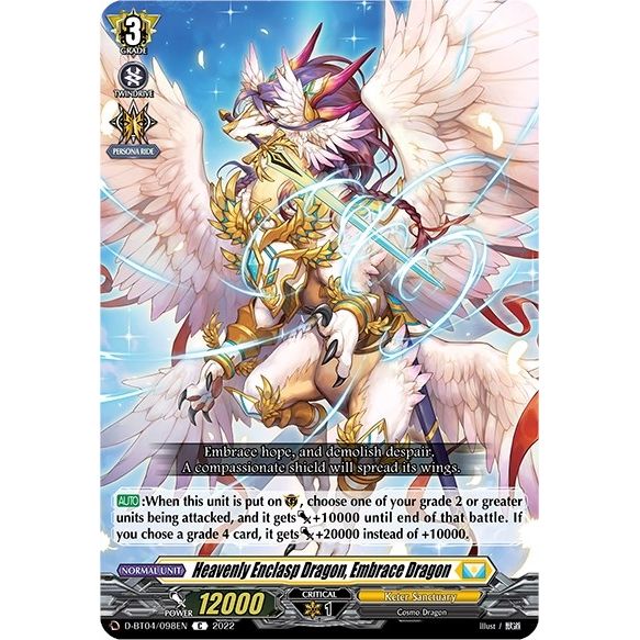 Image for Heavenly Enclasp Dragon, Embrace Dragon (D-BT04/098EN) (D-BT04) - Cardfight Vanguard