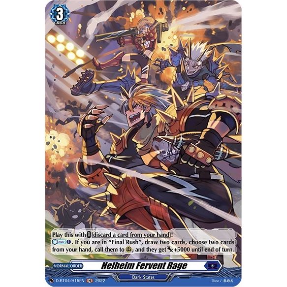 Image for Helheim Fervent Rage (Holo) (D-BT04/H15EN) (D-BT04) - Cardfight Vanguard