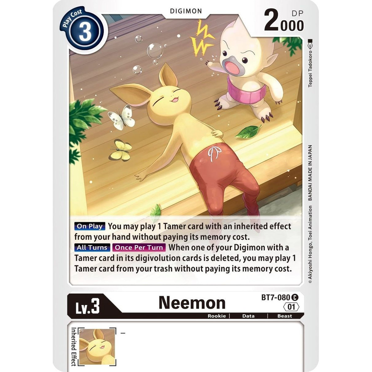 Image for Neemon (BT7-080 C) (BT07) - Digimon Card Game