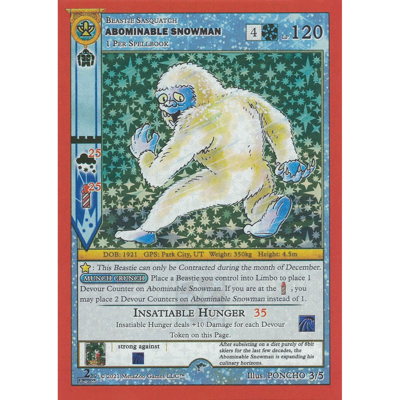 Image for Abominable Snowman (Second Edition) (3/5) (HOLIP) - MetaZoo