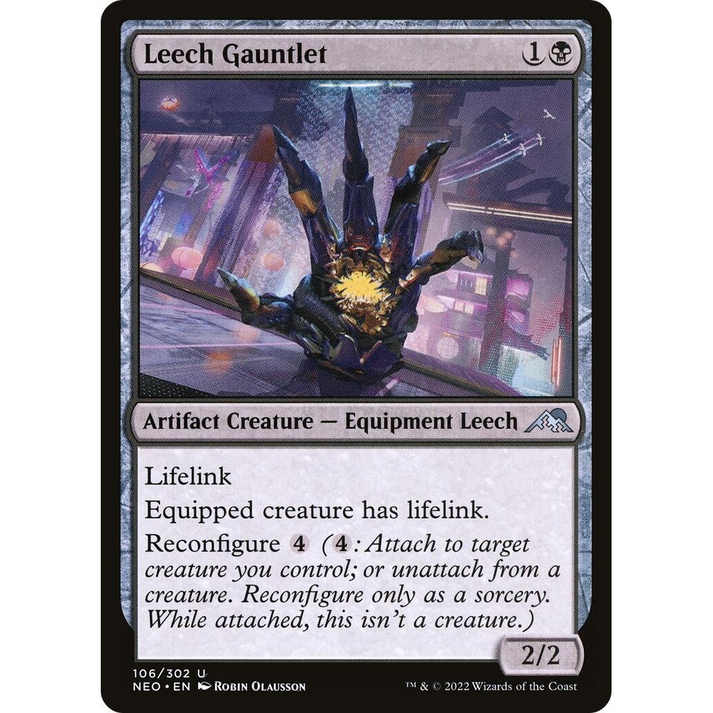 Image for Leech Gauntlet (106) (NEO) - Magic: The Gathering